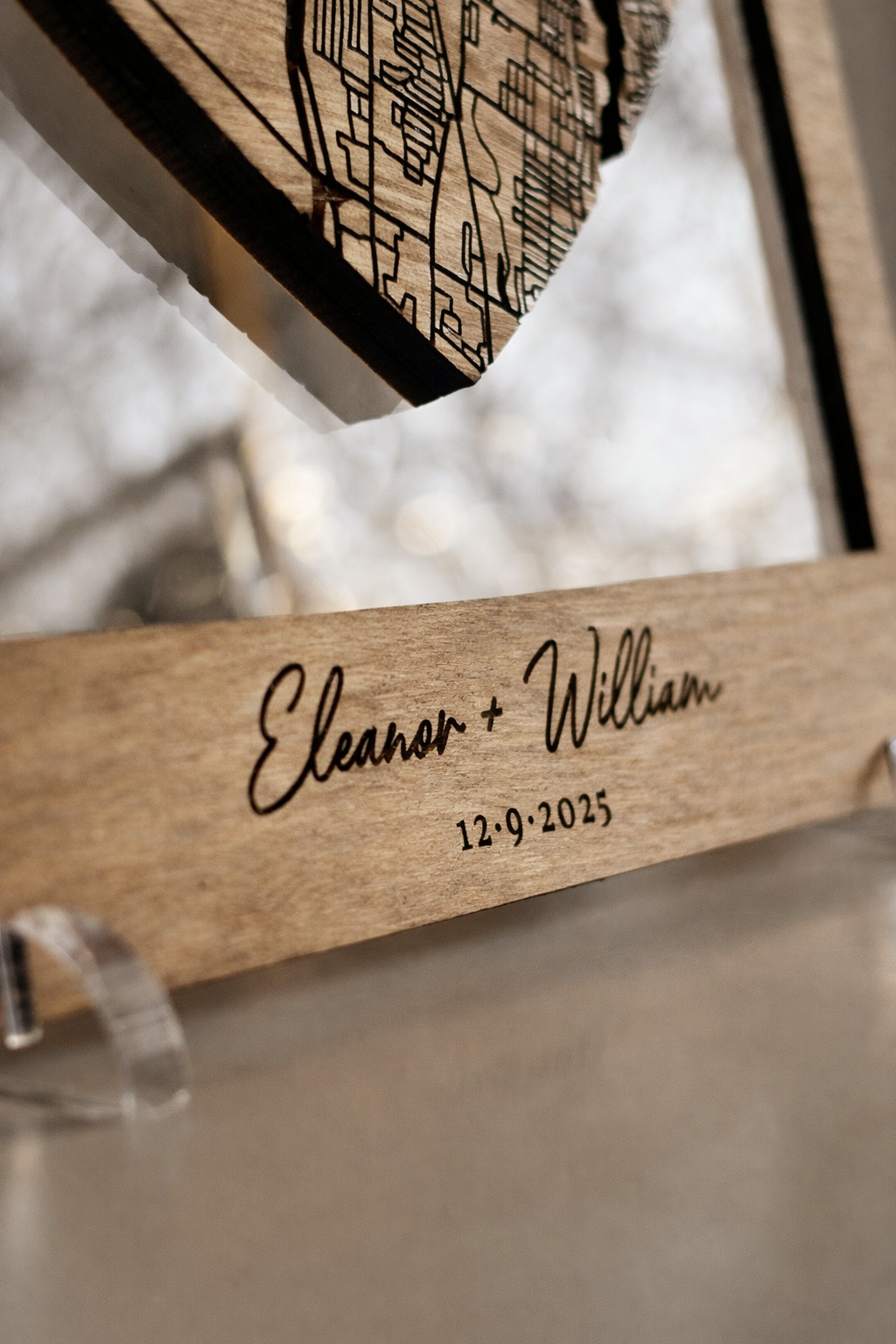 Where We Met Personalised Map Gift for Weddings & Anniversaries