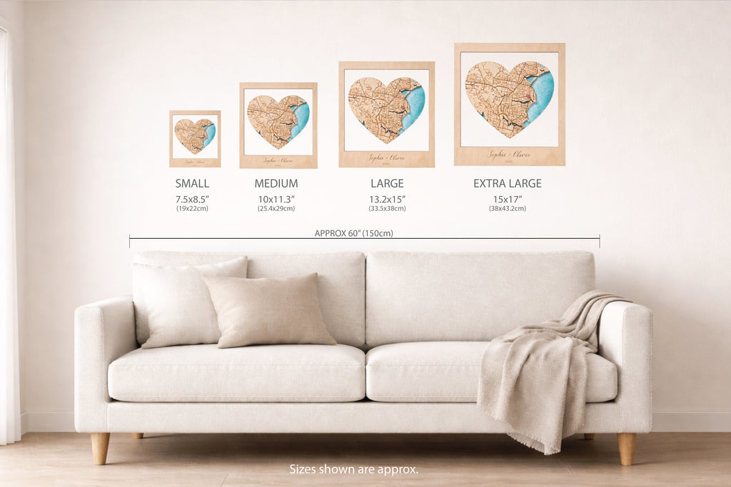 First Home Personalised Map Gift