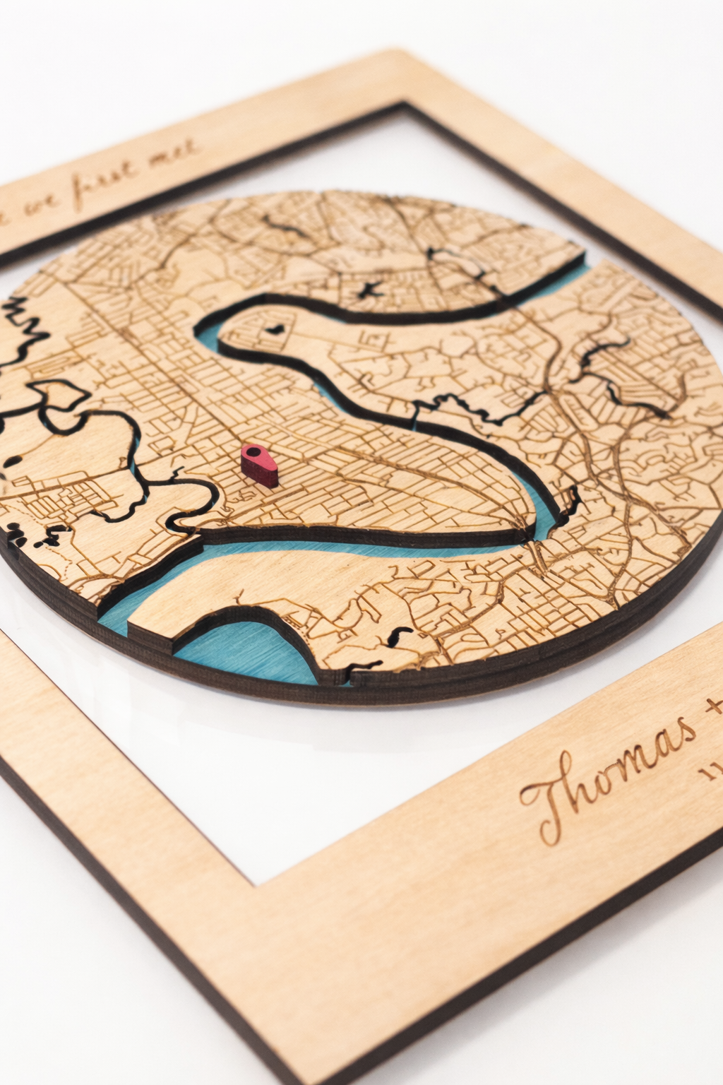 Personalised Map Gift for Weddings & Anniversaries